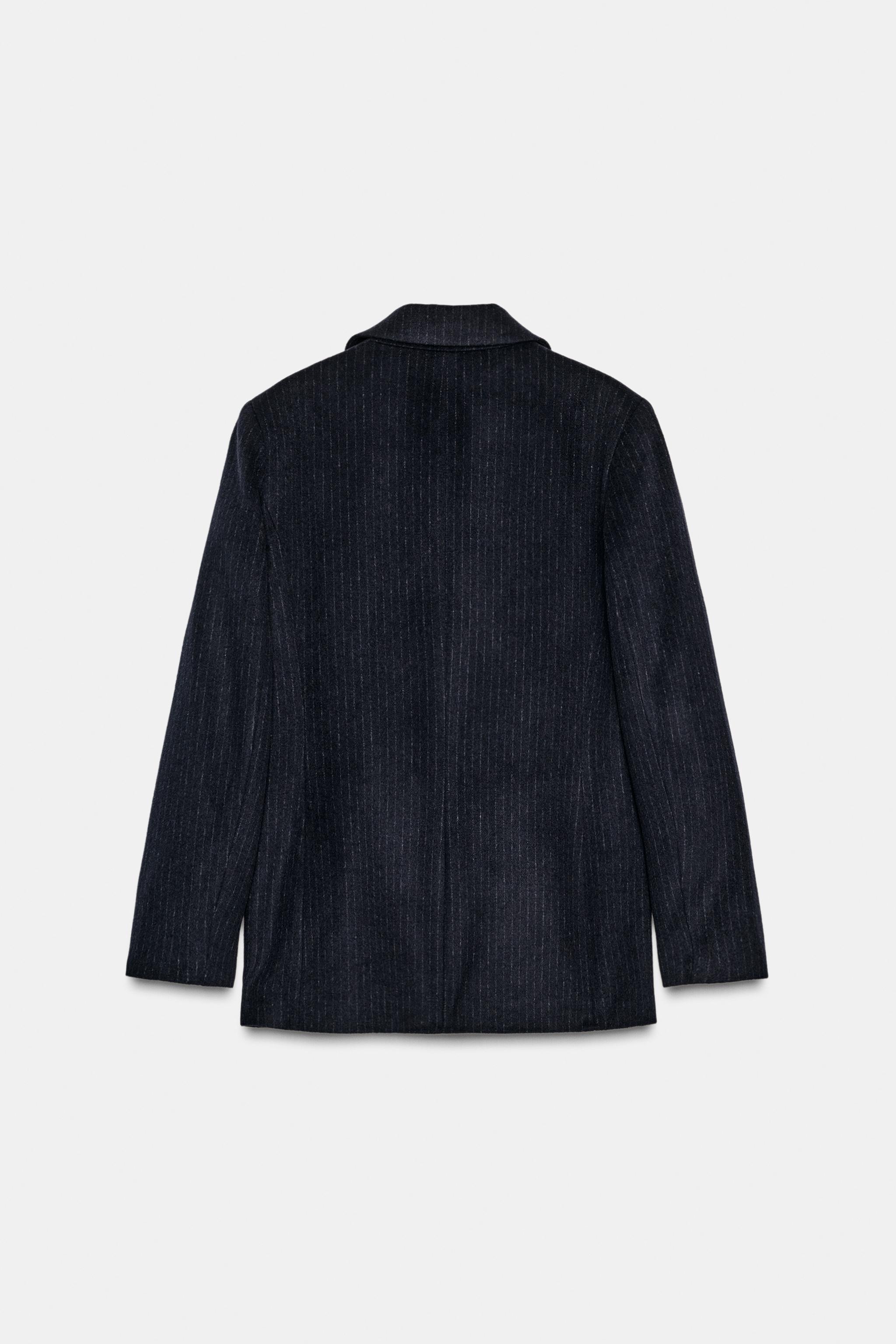 BLAZER AVEC LAINE À RAYURES DIPLOMATIQUES